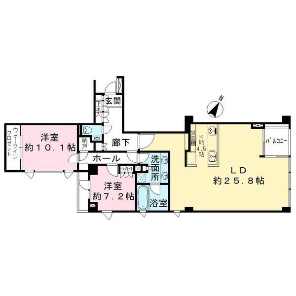 ＴＨＥ　ＩＭＰＲＥＳＴ 高輪の間取図