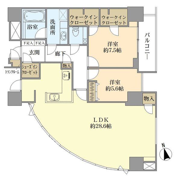 シティタワー大阪の間取図