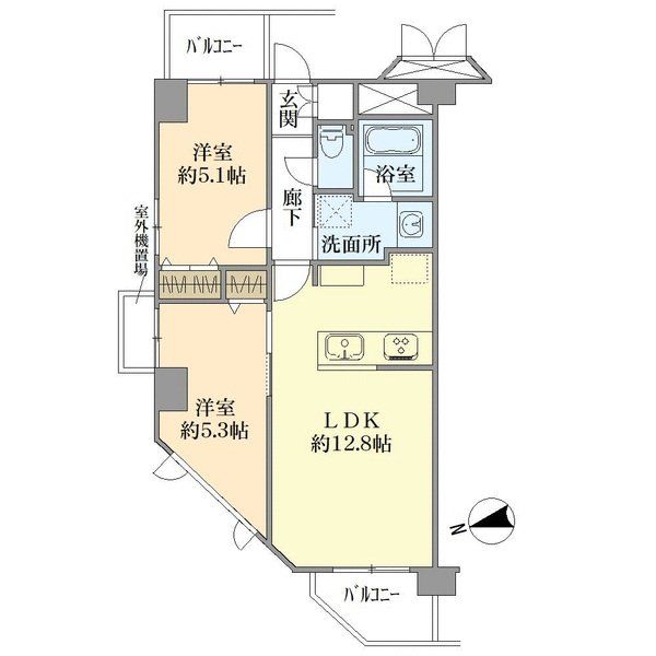 日神パレス平和台の間取図