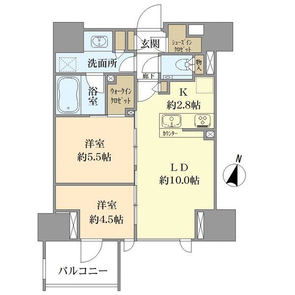 パークスクエア浦和常盤の間取図