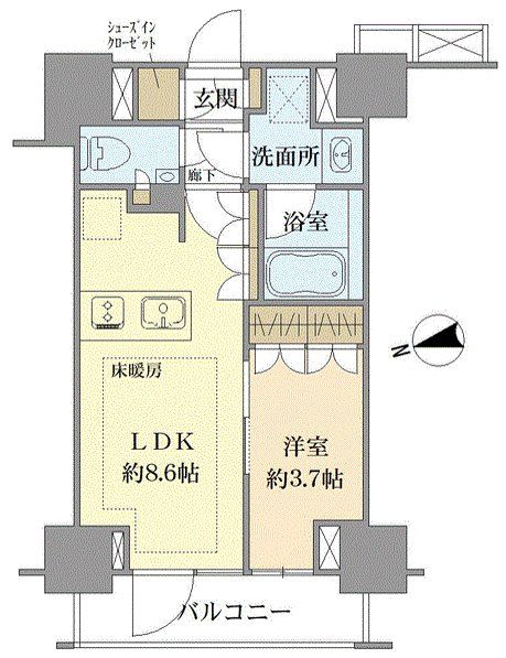 ピアース浅草の間取図