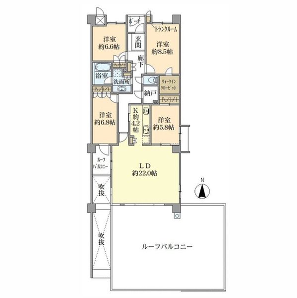 枚方ガーデンアイランズB棟の間取図