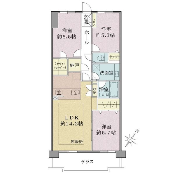 オーベル三軒茶屋の間取図