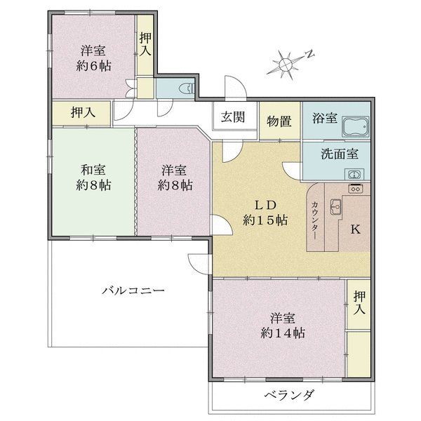 グリーンハイツ大塚の間取図