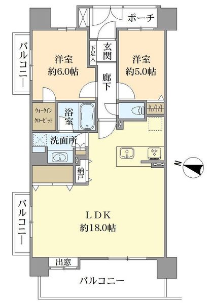 レーベンリヴァーレ東京ラ・トーレの間取図