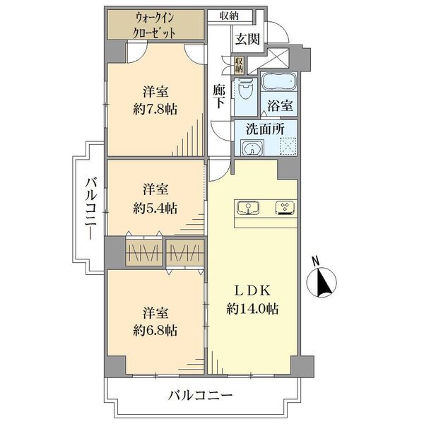 サンライズ宇品の間取図