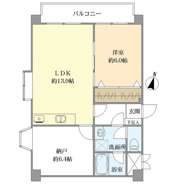 サンヴィラ六甲道パートＩＩの間取図