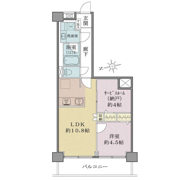 飛鳥山スカイハイツの間取図