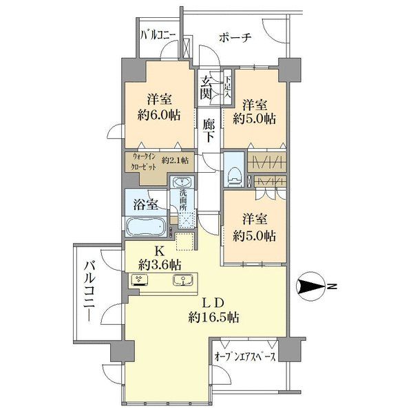 ヴェレーナ戸田公園テラスの間取図