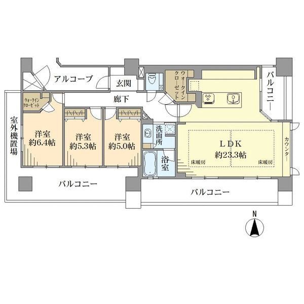 レスタージュ御池高瀬川の間取図
