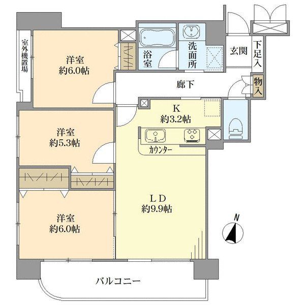 レクセルマンション大宮日進第2の間取図