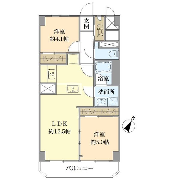 ライオンズマンション馬込の間取図