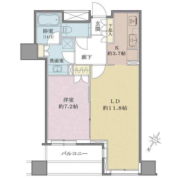 クロスエアタワーの間取図