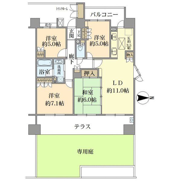 ラトリエ吉祥寺の間取図
