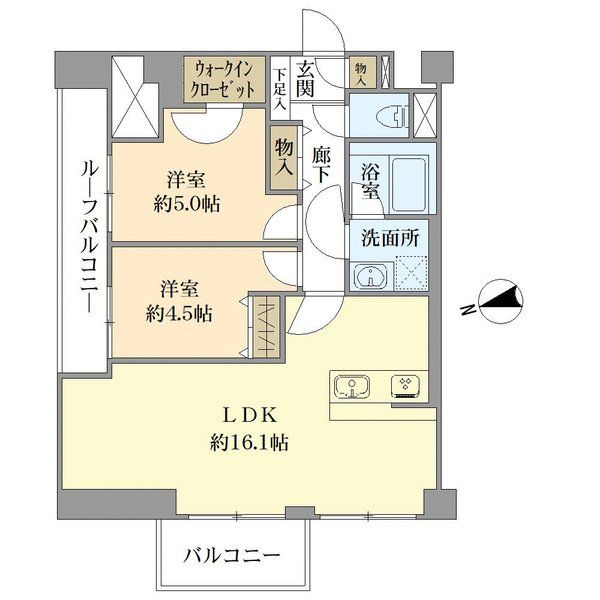 ライオンズマンション鶯谷第2の間取図