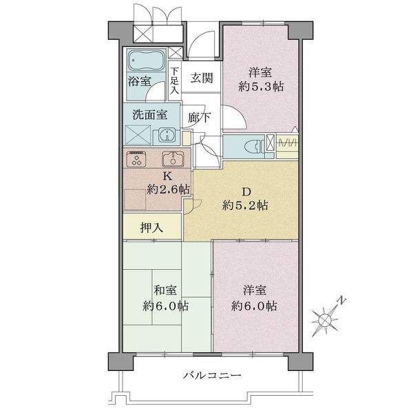 アーバンハイツ巣鴨A棟の間取図