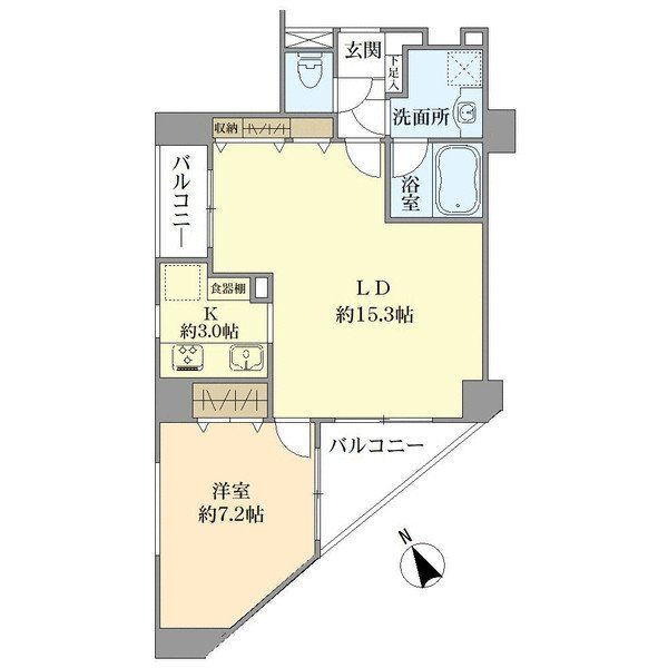 アムフラット蔵前ステーションフロントの間取図