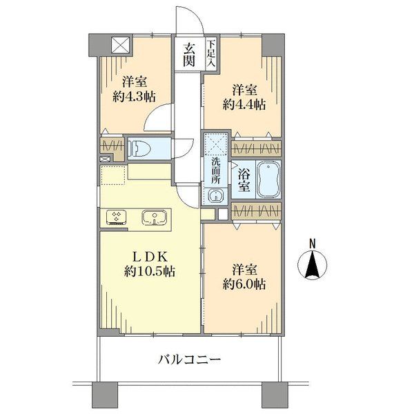 リベラルよみうりランドの間取図