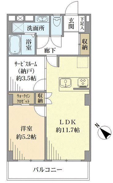 目黒が丘マンションの間取図