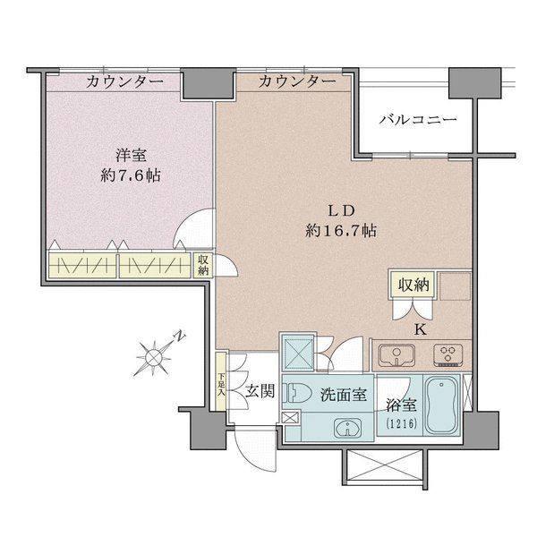 朝日サテライト上野の間取図