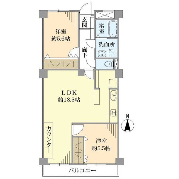 丸の内パークマンションの間取図