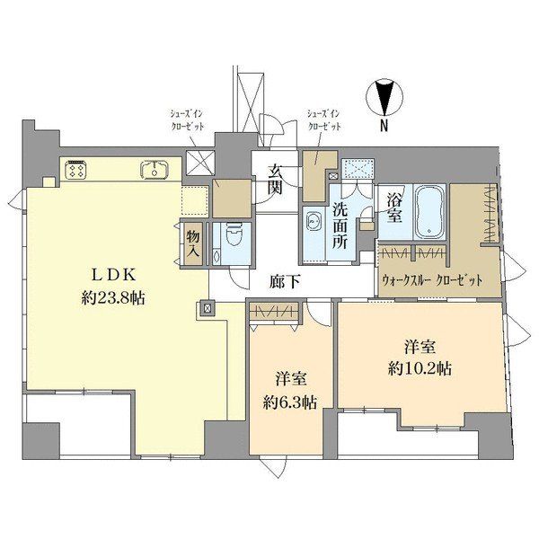 プラウド京都東洞院の間取図