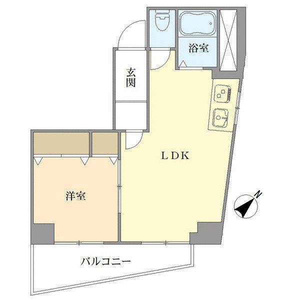 高田馬場西商店街ビルの間取図