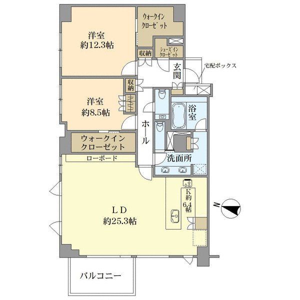 リジェ代々木上原テラスの間取図