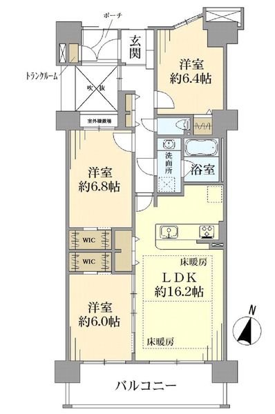 ヴィオスガーデン城山の間取図
