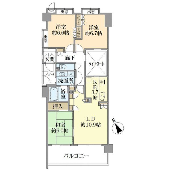 グレイス保土ヶ谷カーサコリーナの間取図
