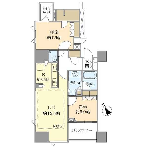 プラウド虎ノ門の間取図
