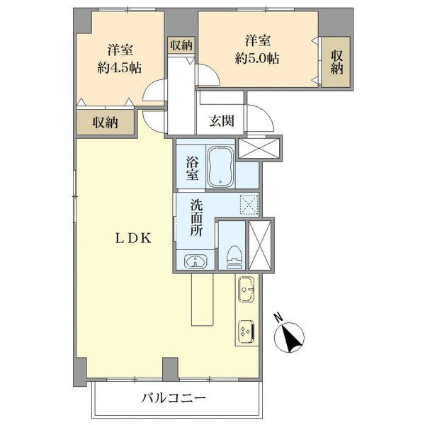 目黒ロイヤルハイツの間取図