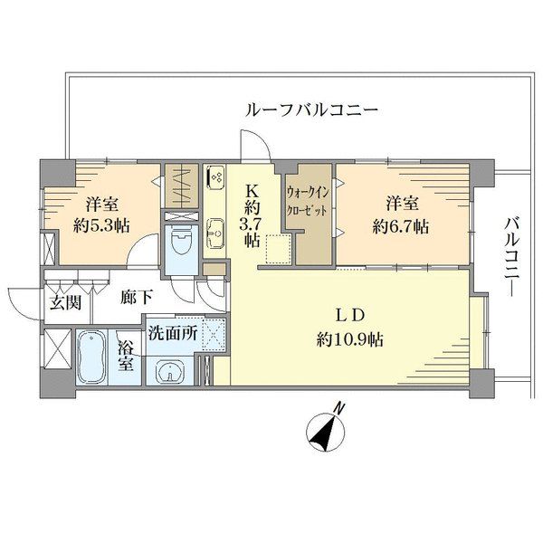 アルテシアン広尾の間取図