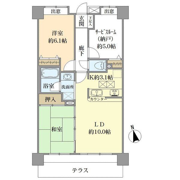 ライオンズマンション東綾瀬公園の間取図