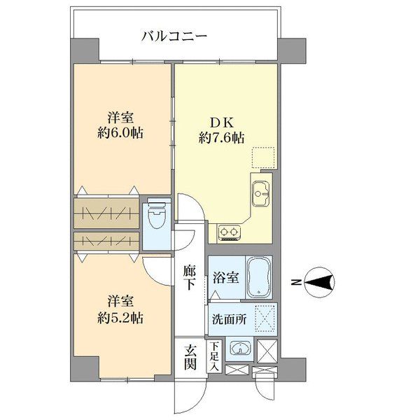 西川口第四ローヤルコーポの間取図