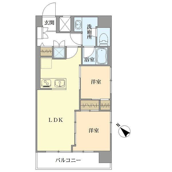 カーサ池尻の間取図