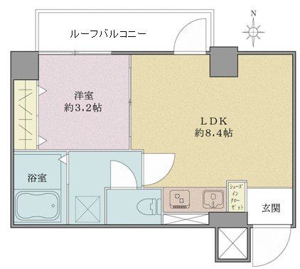 ライオンズマンション飛鳥山の間取図