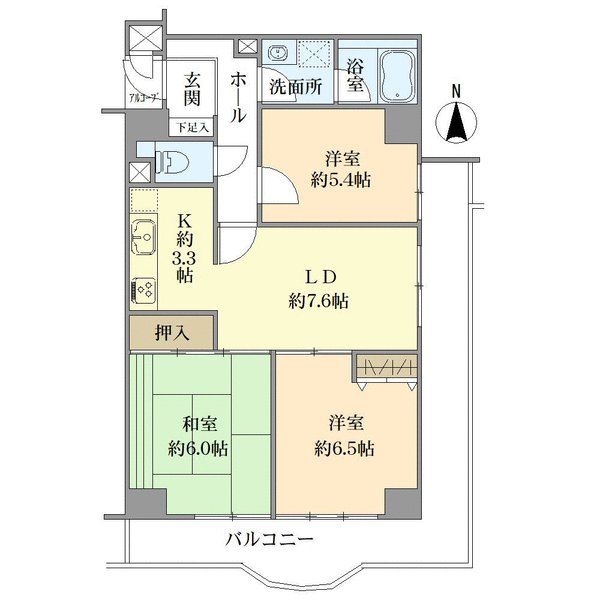エクレール川口の間取図