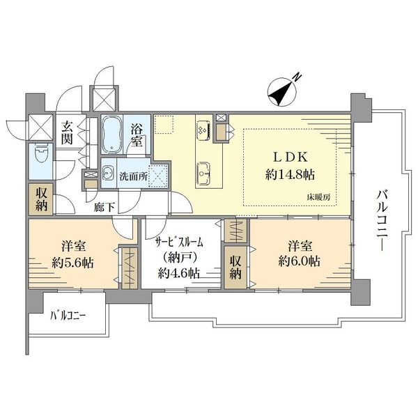 クレッセント蒲田東ＩＩの間取図
