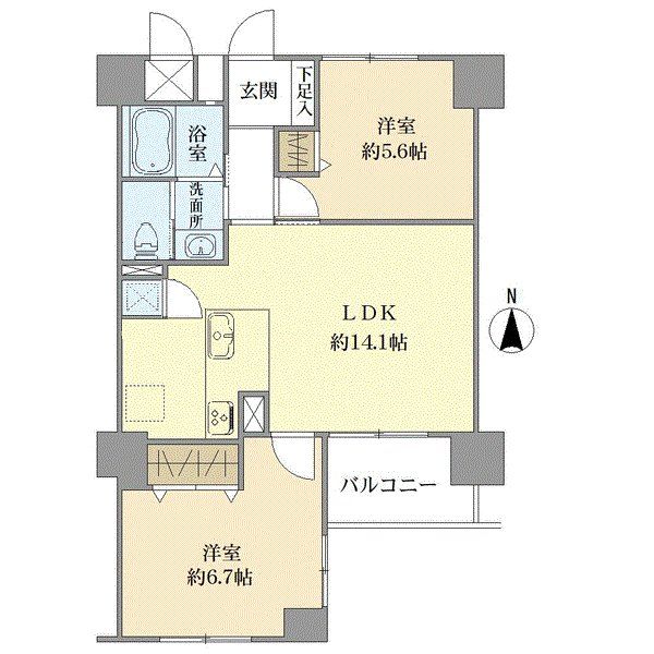 ラフィーネ伊丹の間取図