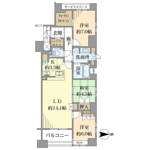 ジオグランデ寺町御池の間取図