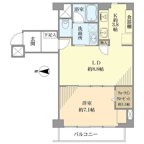 エクシール平河町の間取図