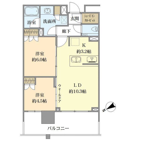 リビオタワー羽沢横浜国大の間取図
