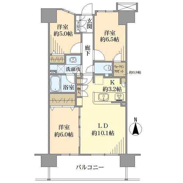 川口ティーブルーの間取図