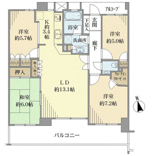 サンクタス横浜南の丘の間取図