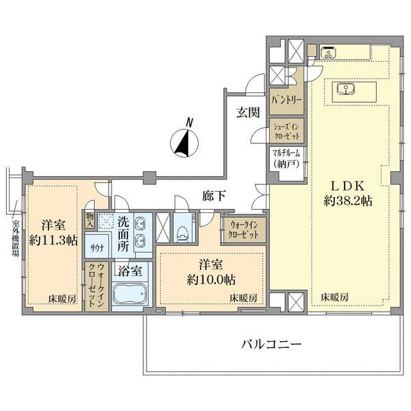 小田急麹町マンションの間取図