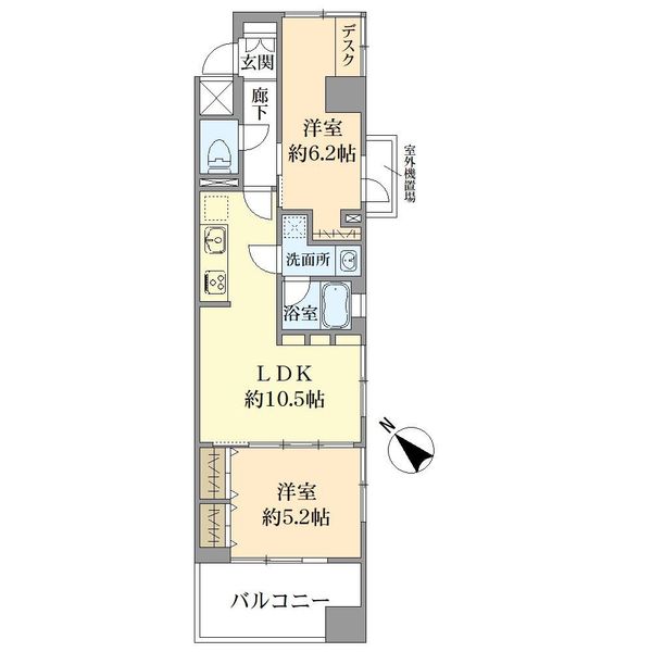 LA.PRYLE新横浜の間取図