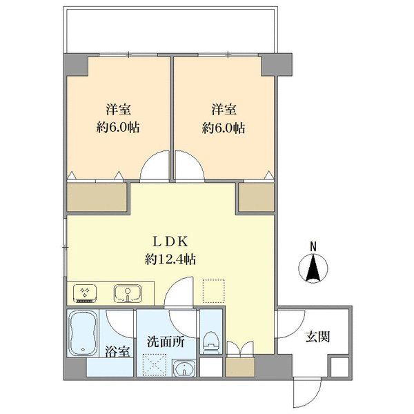 錦糸町ハイタウンの間取図