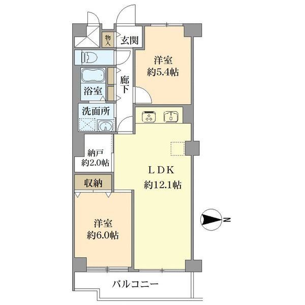 ニューライフマンション藤の森の間取図