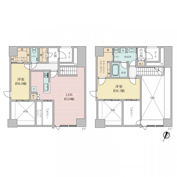 グランドメゾン京町堀タワーの間取図
